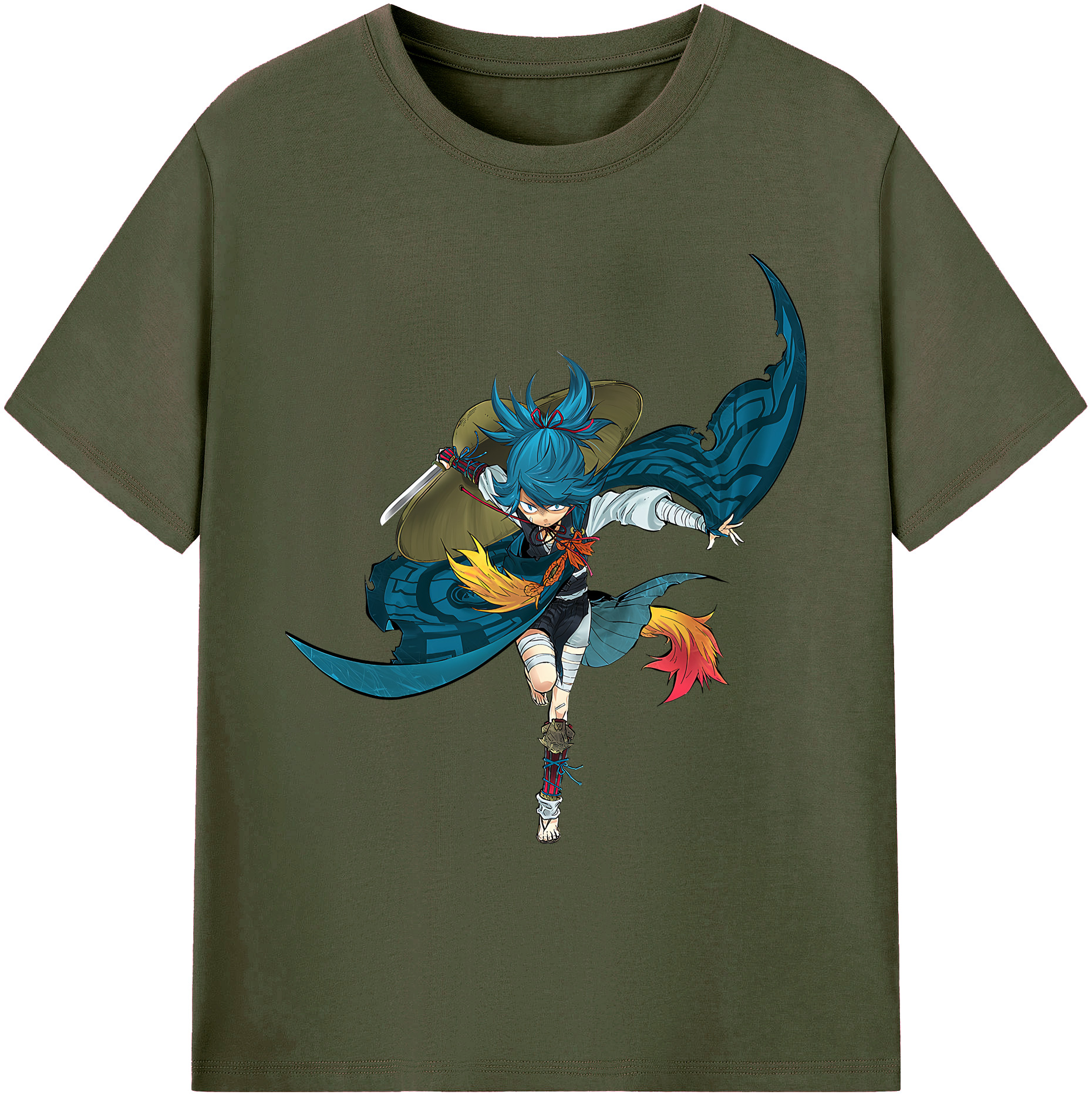 （画像用） 刀剣乱舞 Touken Ranbu 綿100％ メンズ半袖Tシャツ｜肌触りやわらか＆通気性